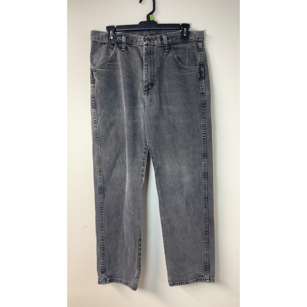 Rustler | Regular Fit Straight Leg Gray Acid Wash Denim Jeans | Size 32x30